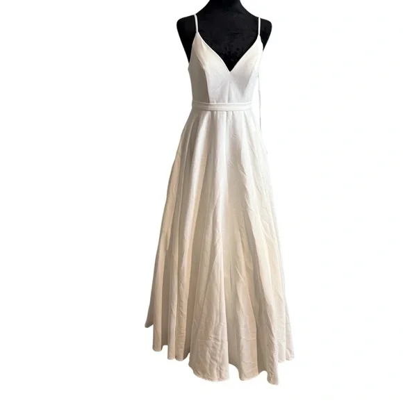 Mac Duggal Neck Sleeveless Modest Prom A-Line Dress Size 2 - Picture 7 of 15